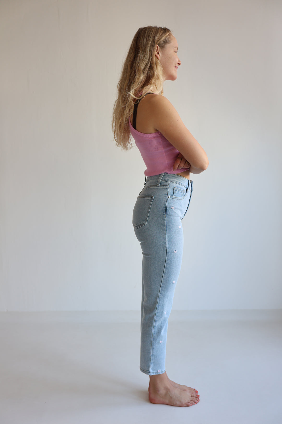 Mom Jeans Little Heartprint