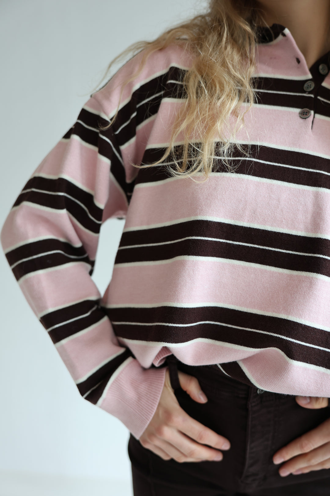 Long Polo Blossom Stripes