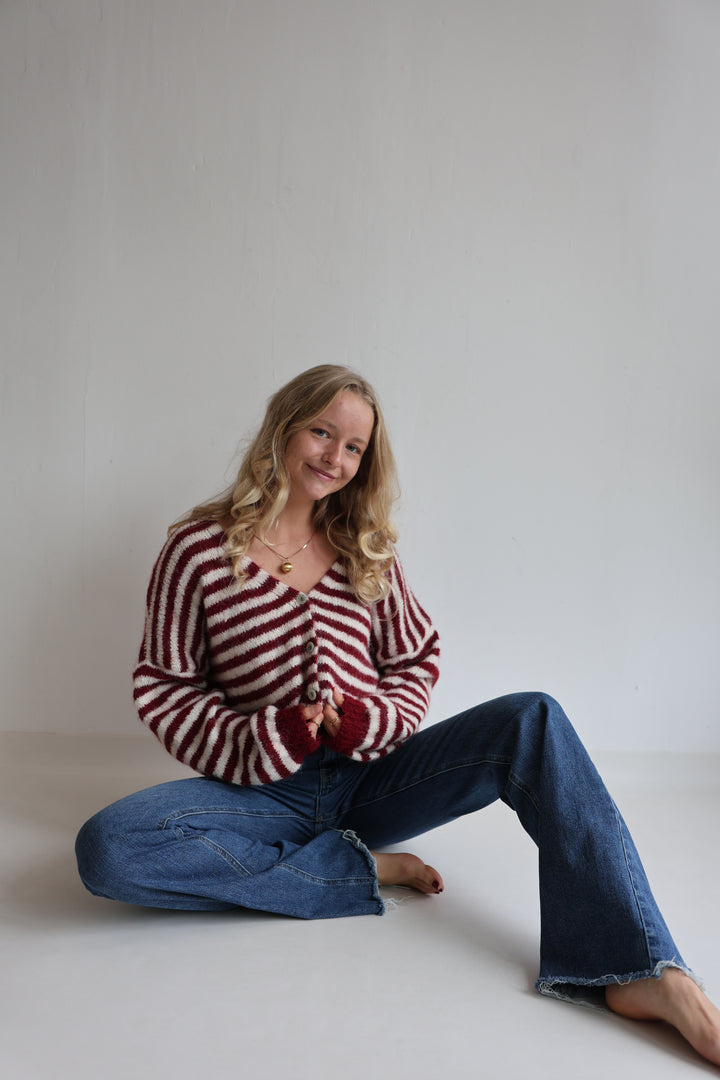 Gestreifter Cardigan Cosima