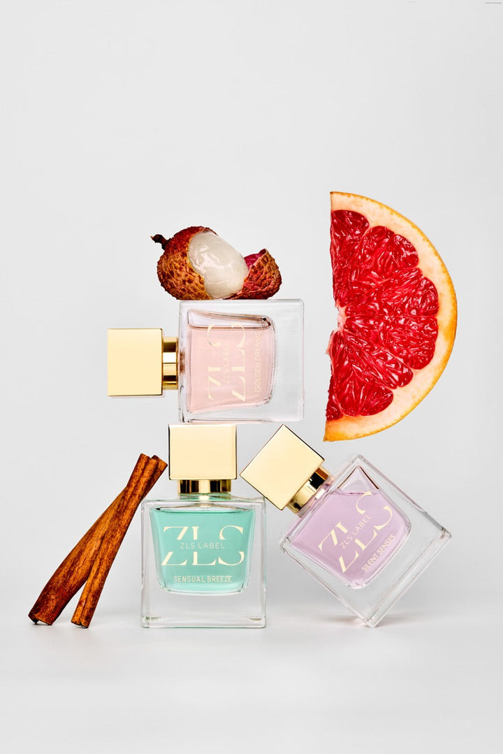ZLS Label Parfum – Golden Dreams neben Silent Senses und Sensual Breeze