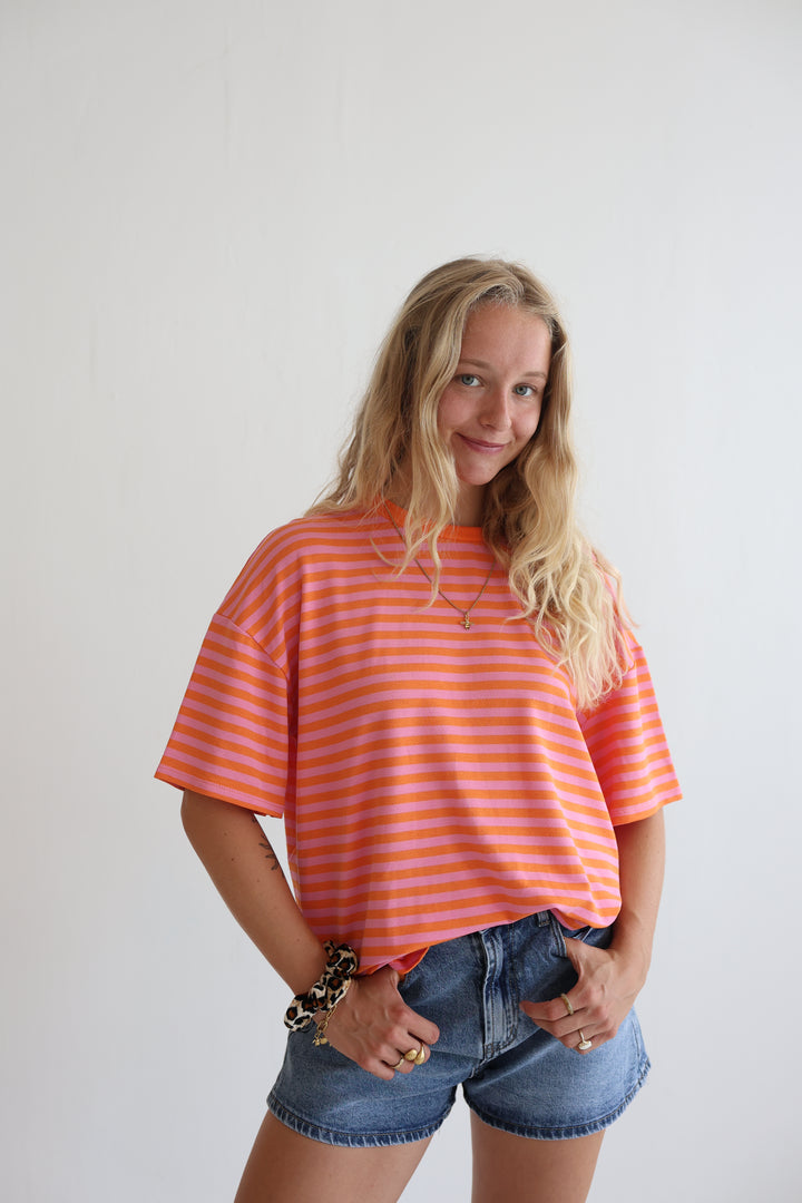 Easy Fit Striped T-Shirt