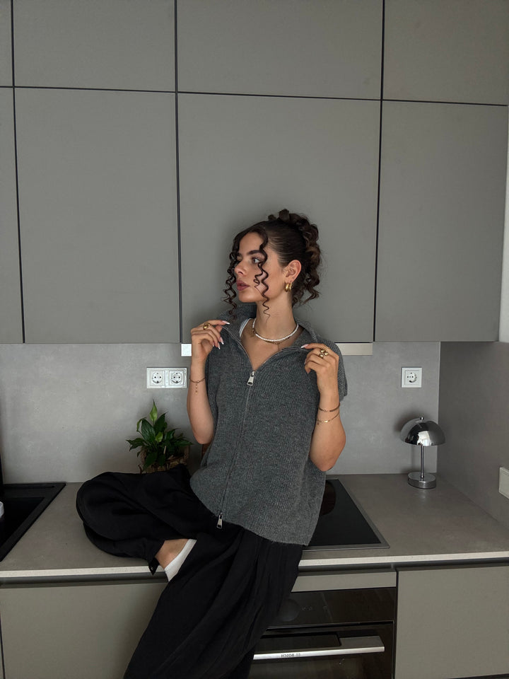 Casual Zipper Weste