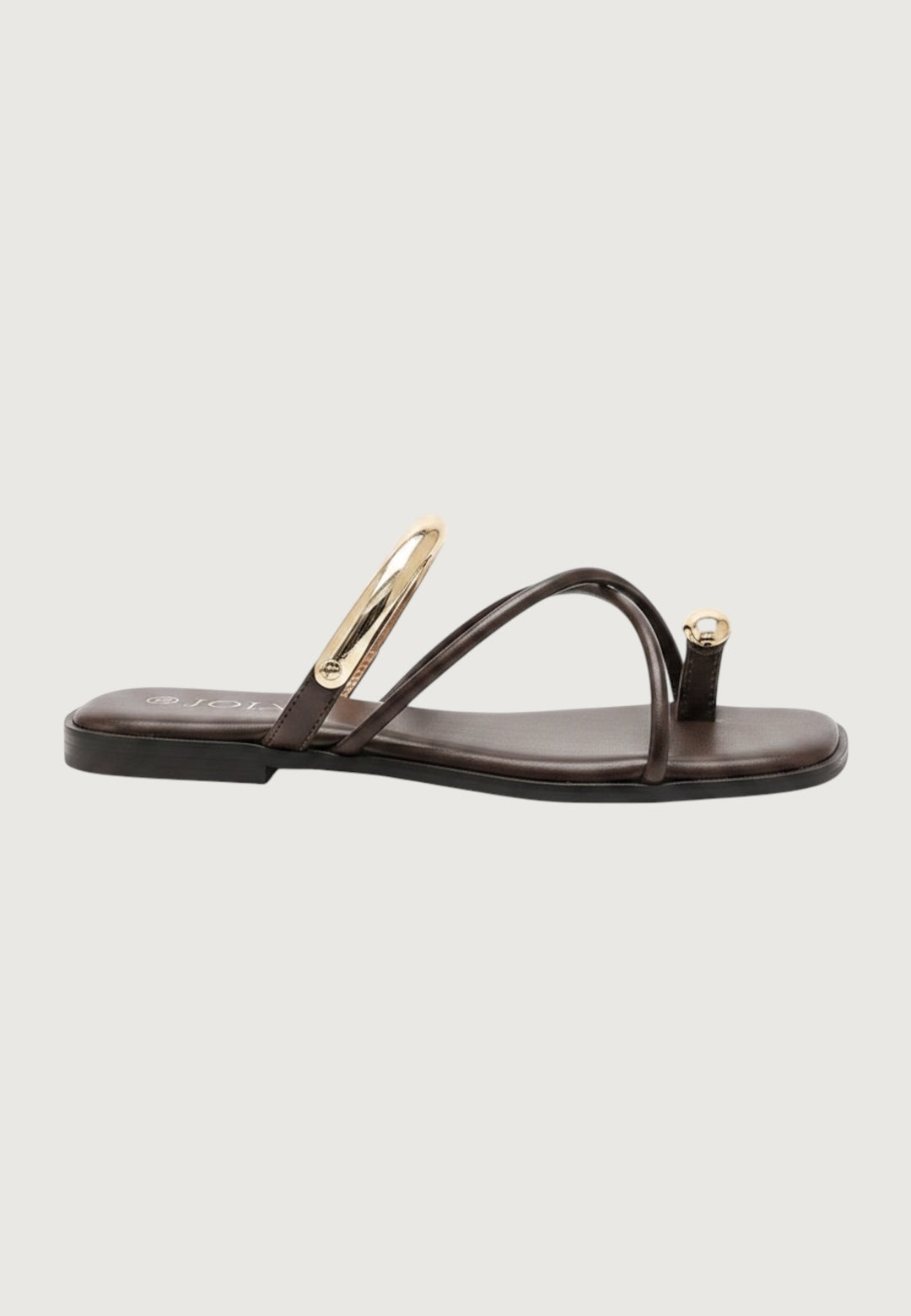 Gold Trim Toe Ring Sandals