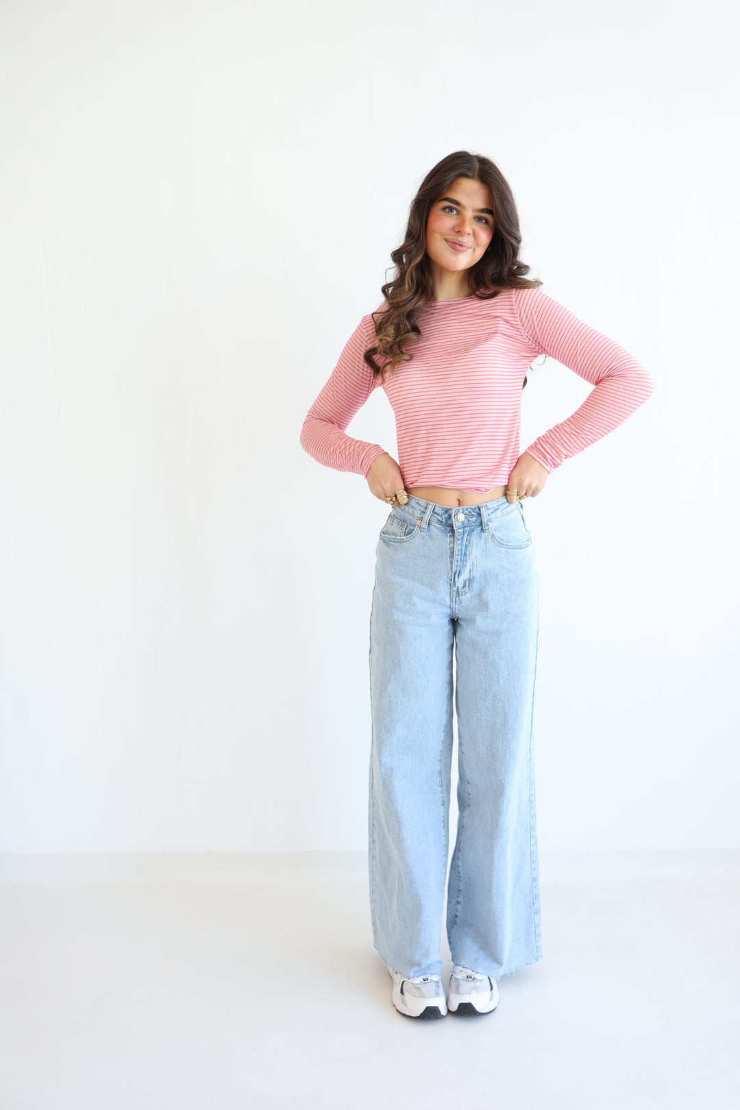 Striped Longsleeve mit Cashmere