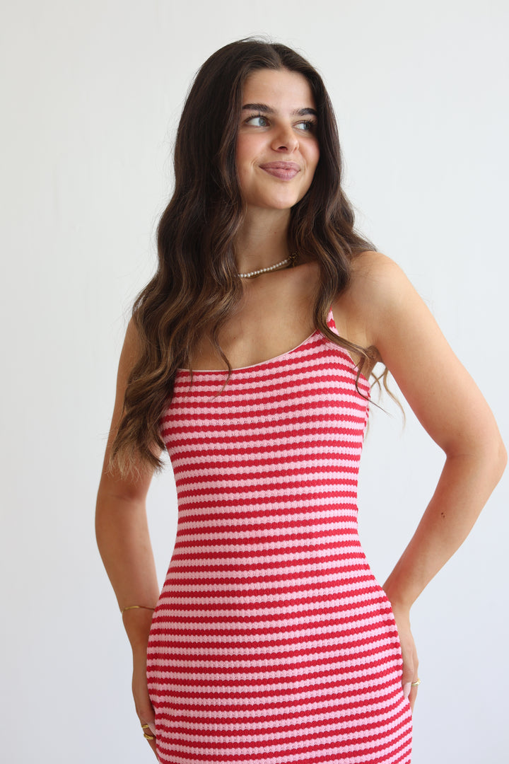 Striped Knit Dress