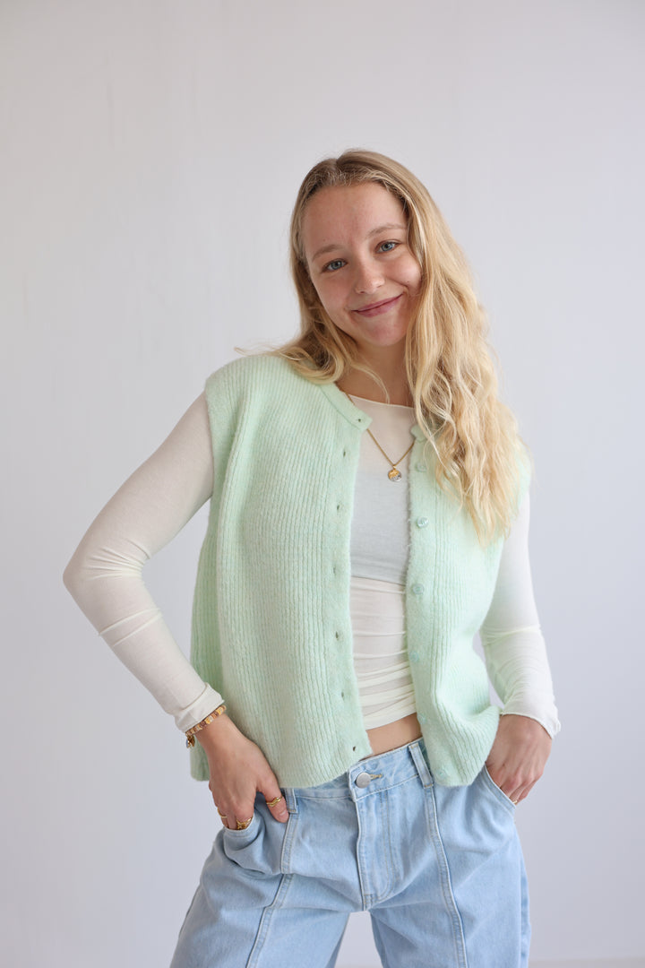 Einfarbige Weste Jolina