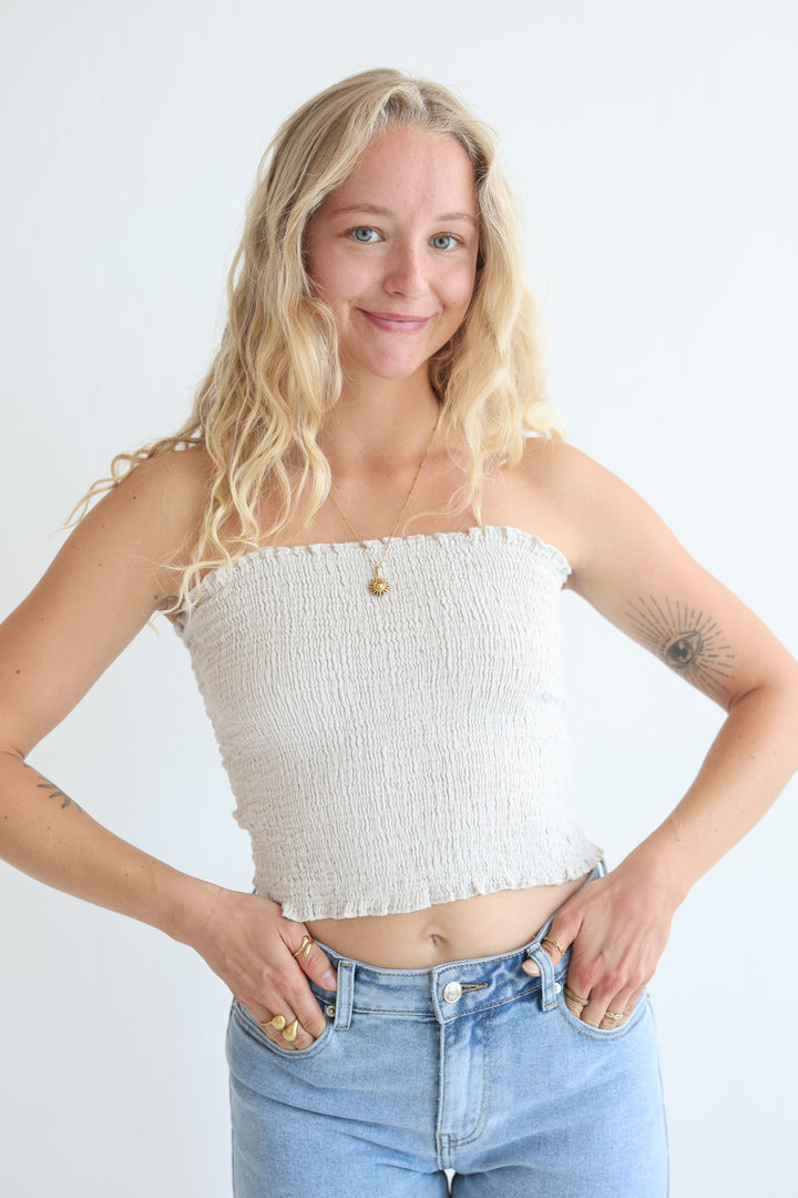 Croptop aus Musselin Malu