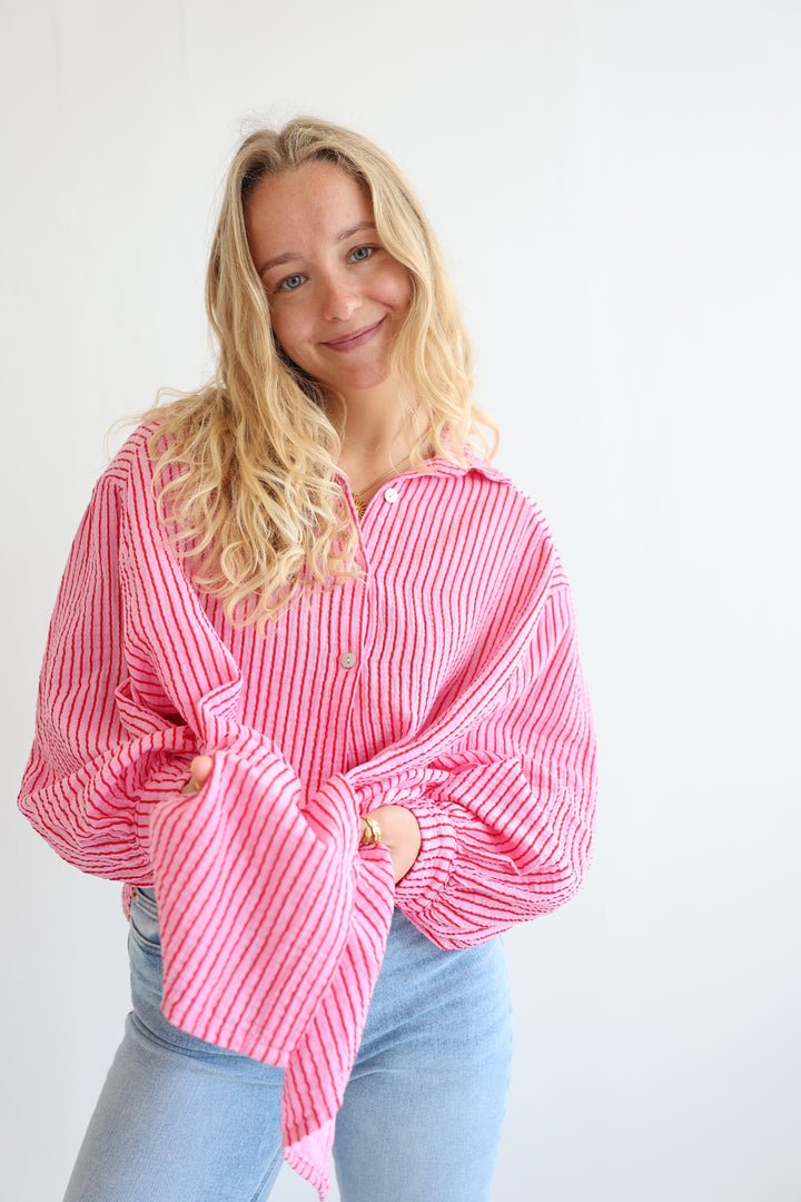 Musselinbluse Casual Stripes