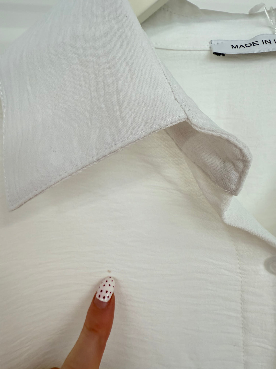 RÜSCHENBLUSE MELLY WEISS (B-WARE)