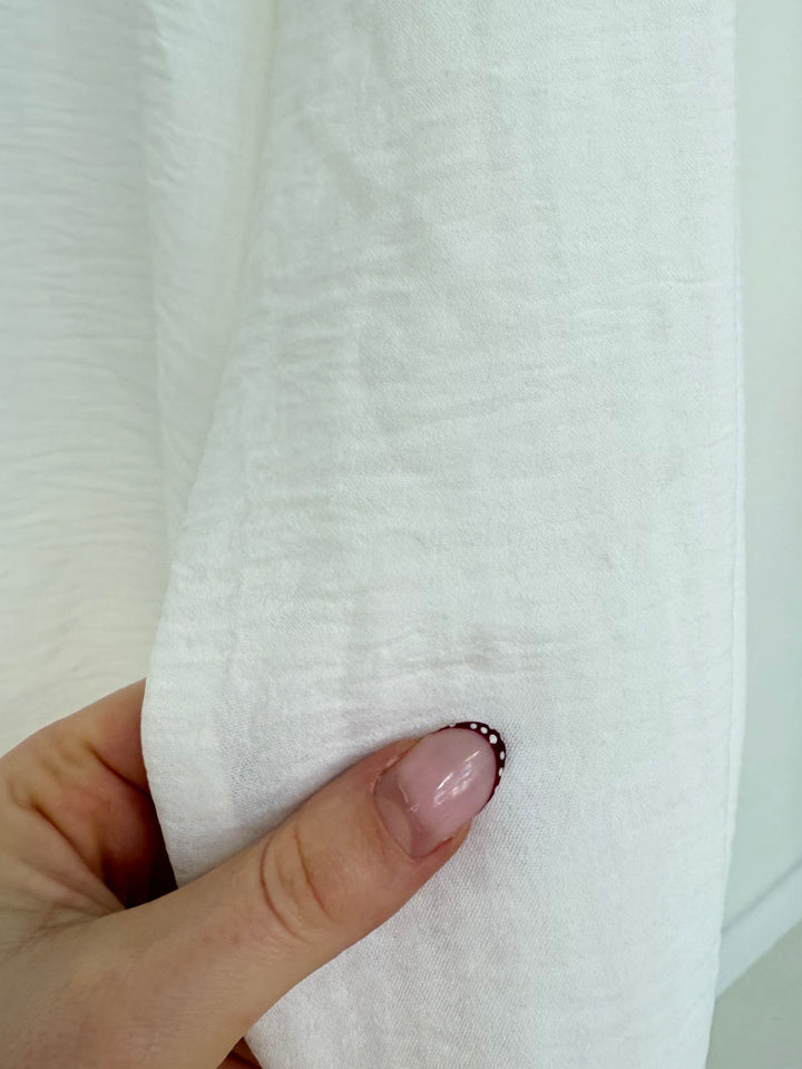 RÜSCHENBLUSE MELLY WEISS (B-WARE)