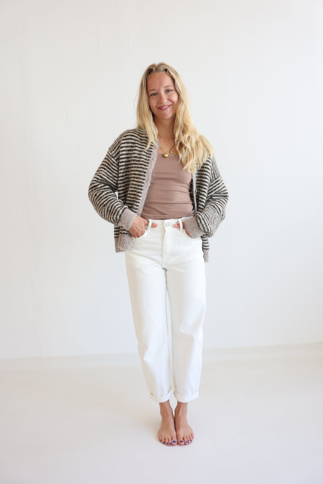 Gestreifter Cardigan Moodline Knit