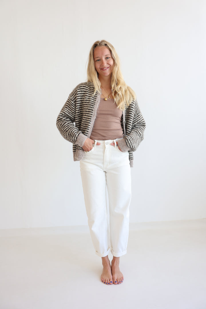 Gestreifter Cardigan Moodline Knit