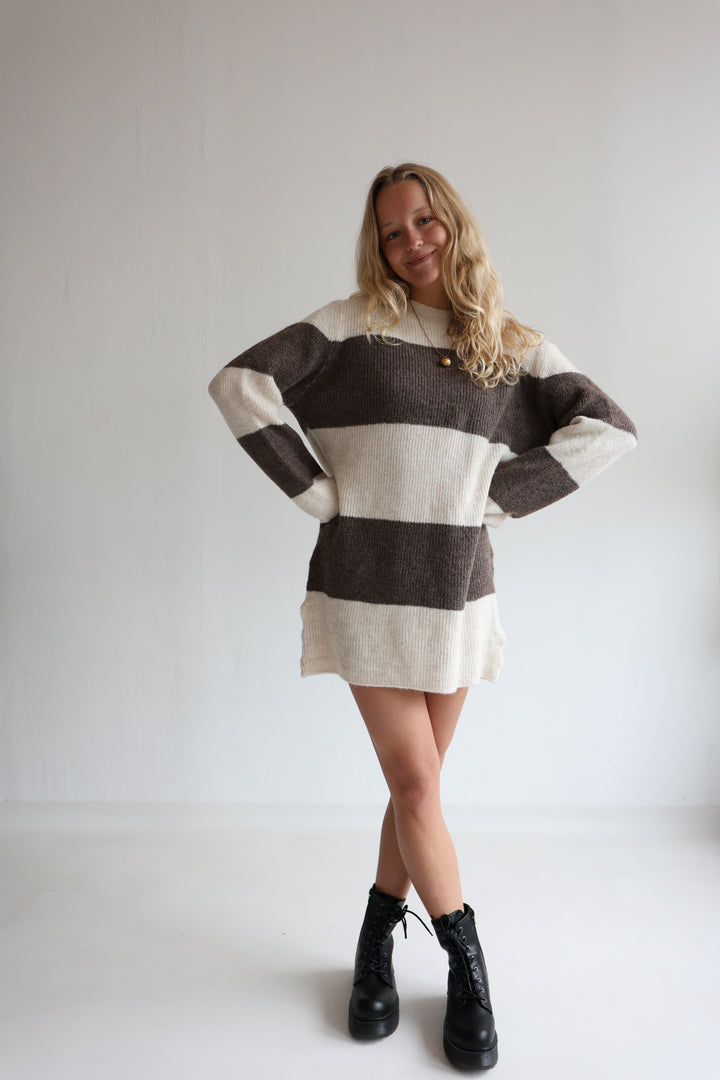 Soft Stripe Knit Dress