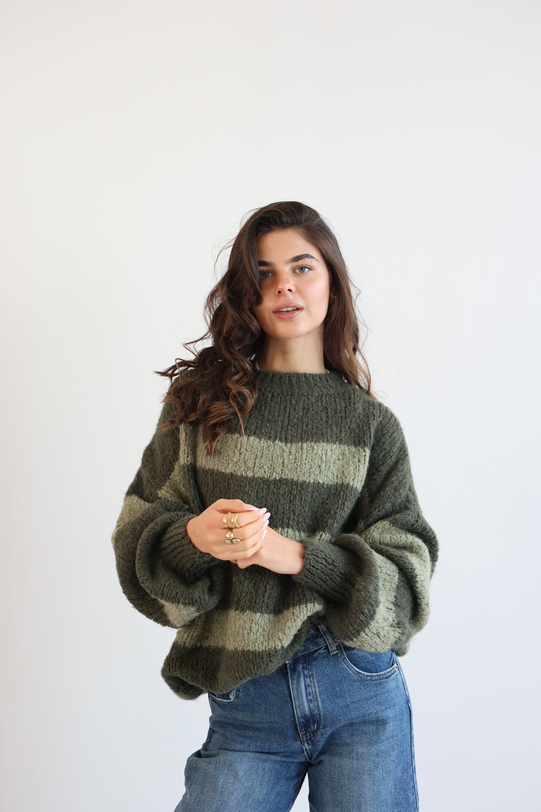 Fluffy Blockstripes Pullover Hannah