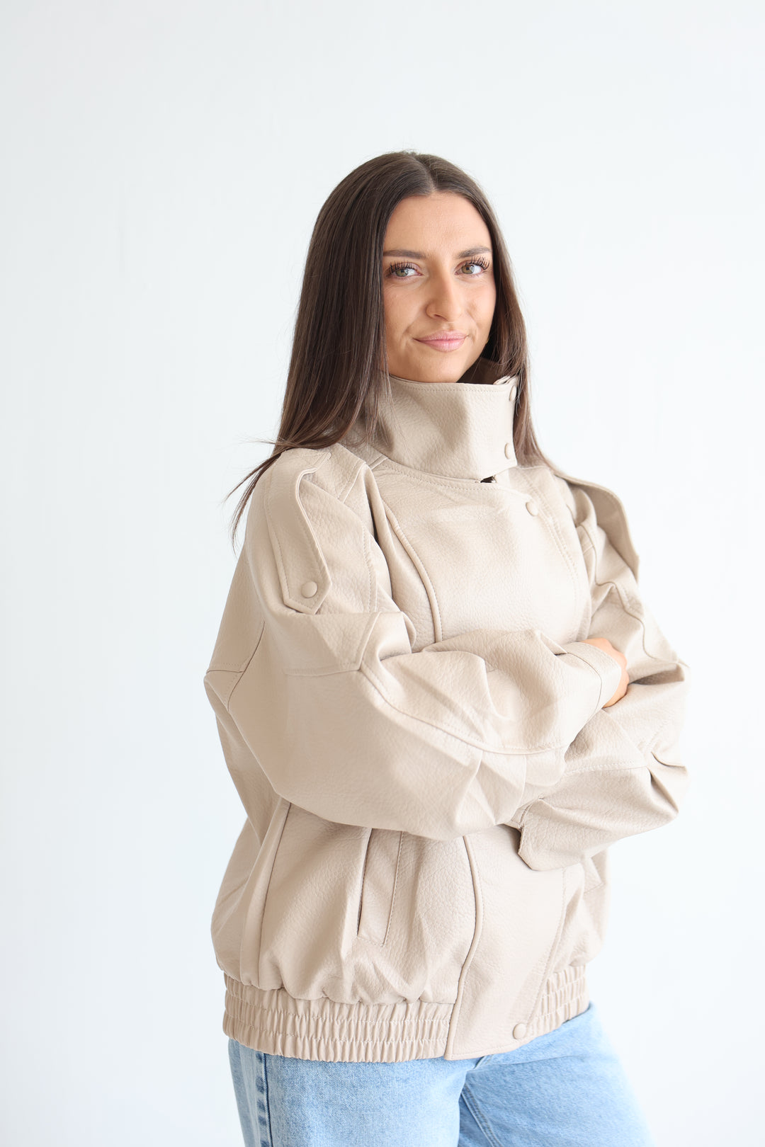 Oversize Bikerjacke Milano