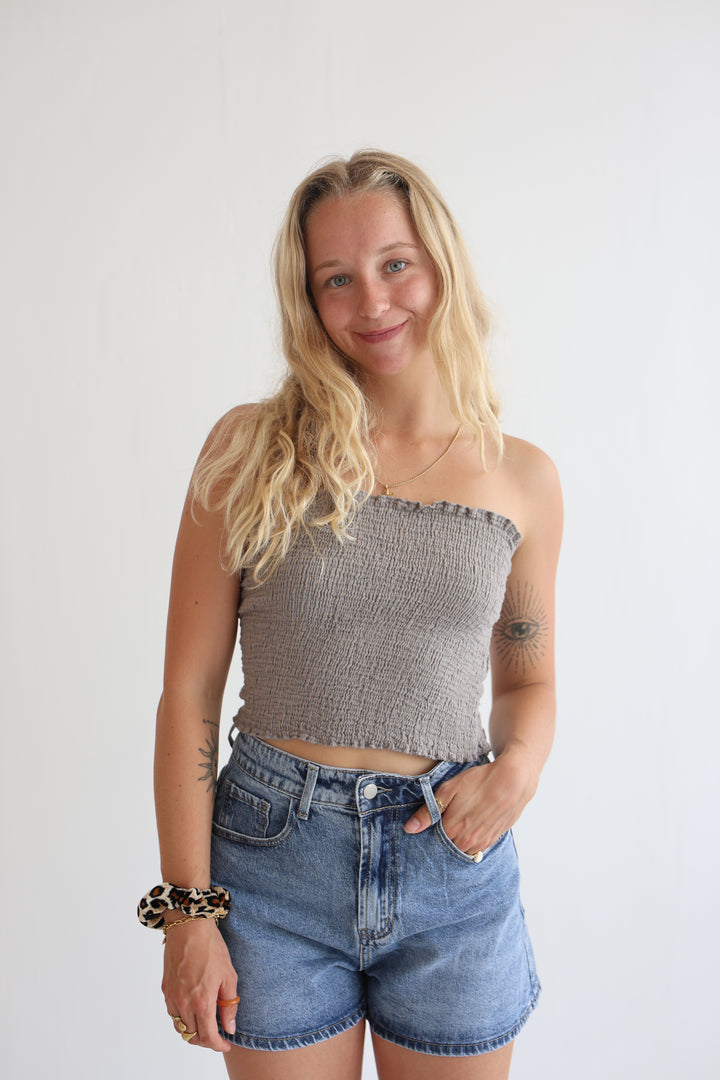 Croptop aus Musselin Malu