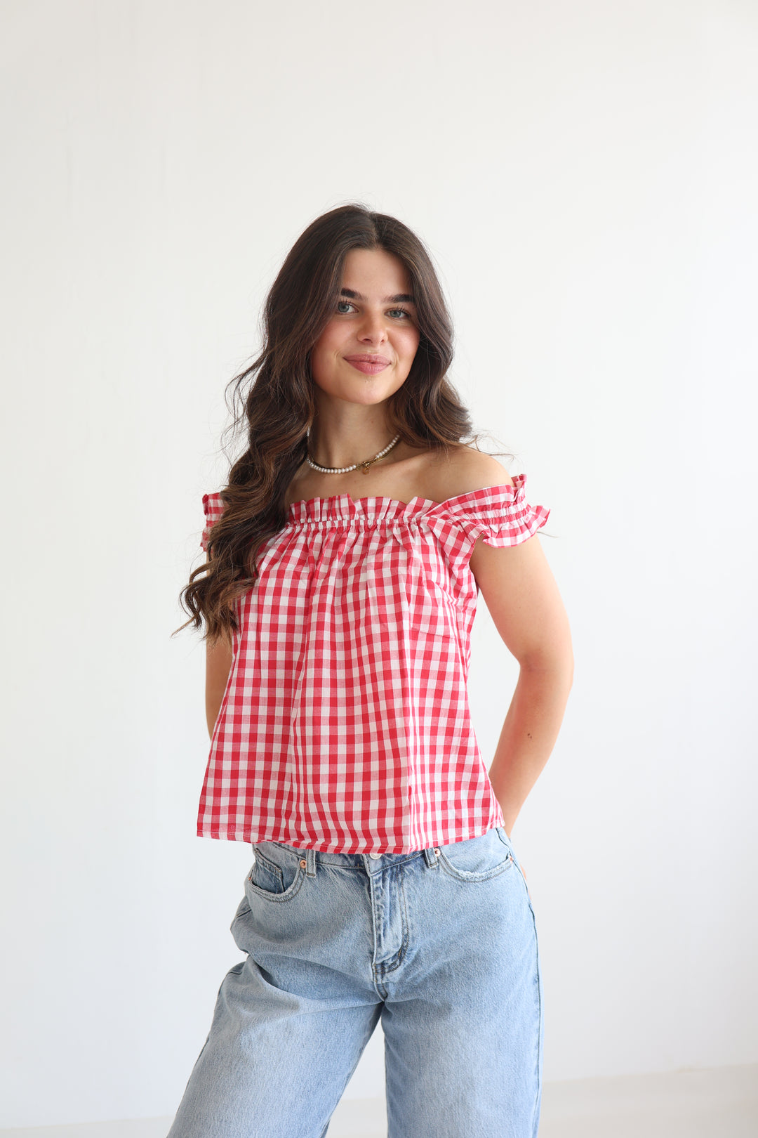 Smocked Ruffle Cami Top