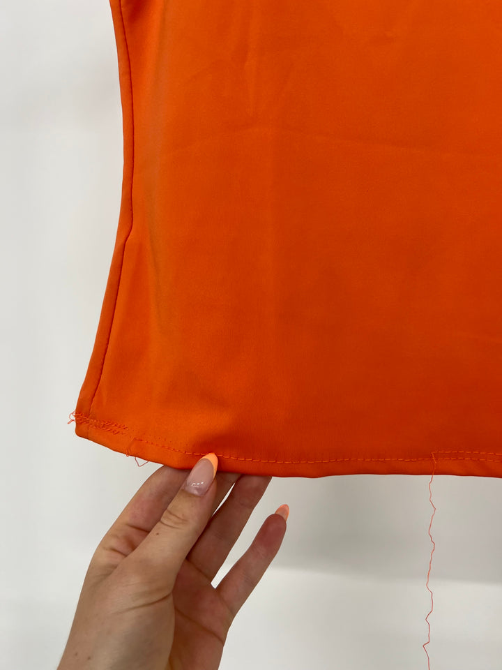TOP MIT SPAGHETTITRÄGERN FENJA ORANGE GR.M/38 (B-WARE)