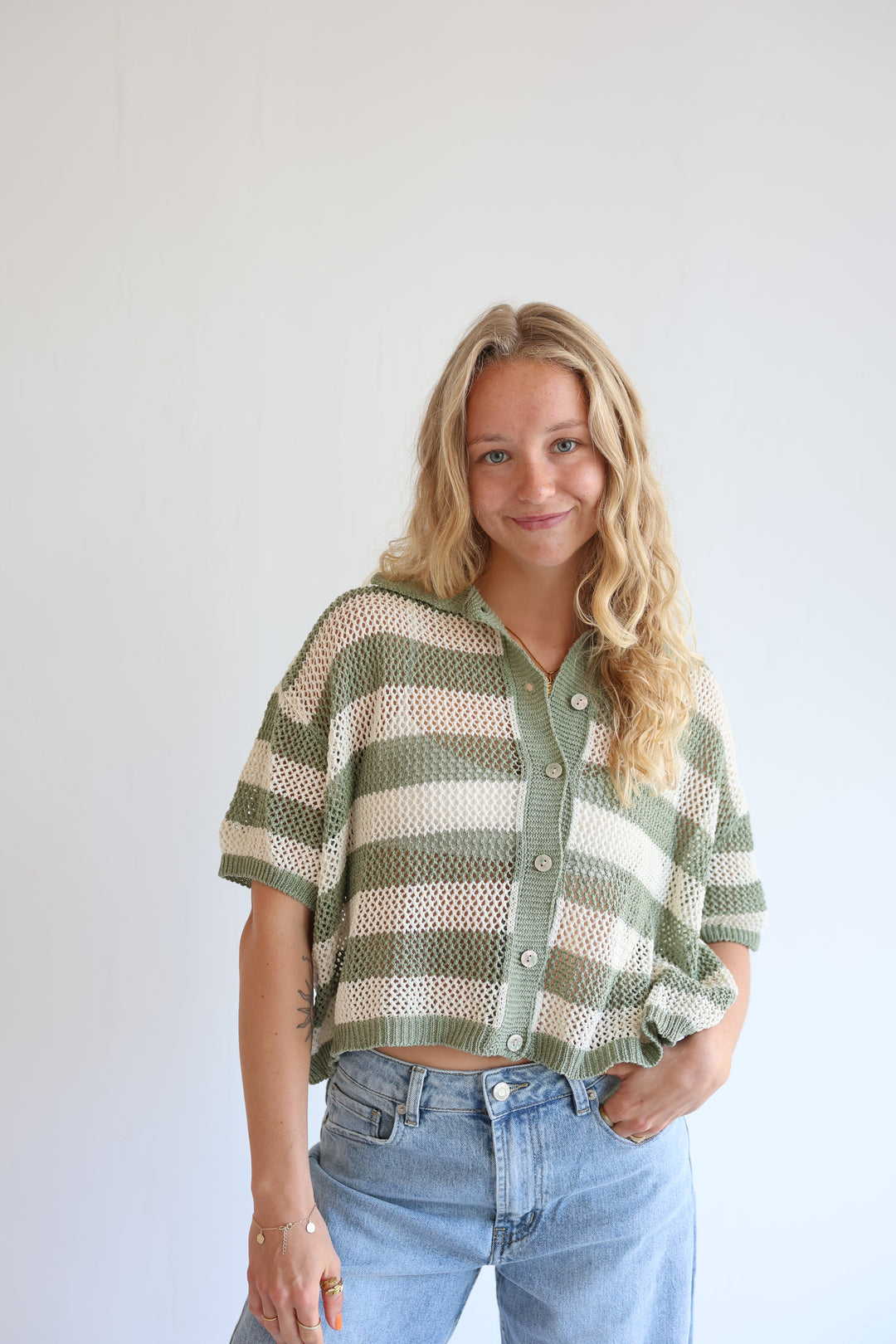 Crochet Polo T-Shirt