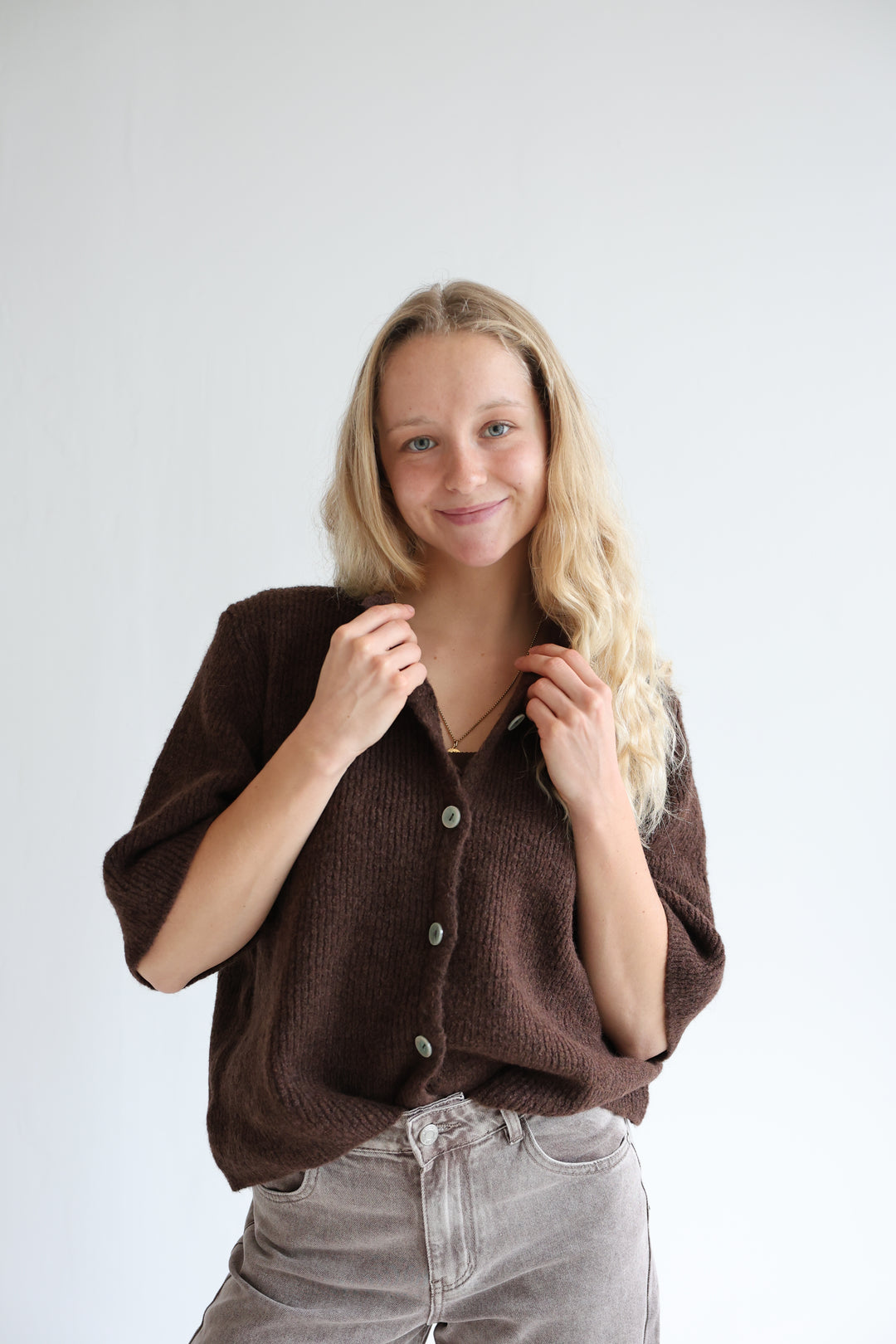 Kurzarm Cardigan Jolina