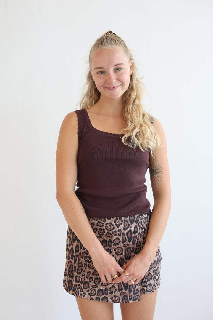 Wild Side Suede Skort