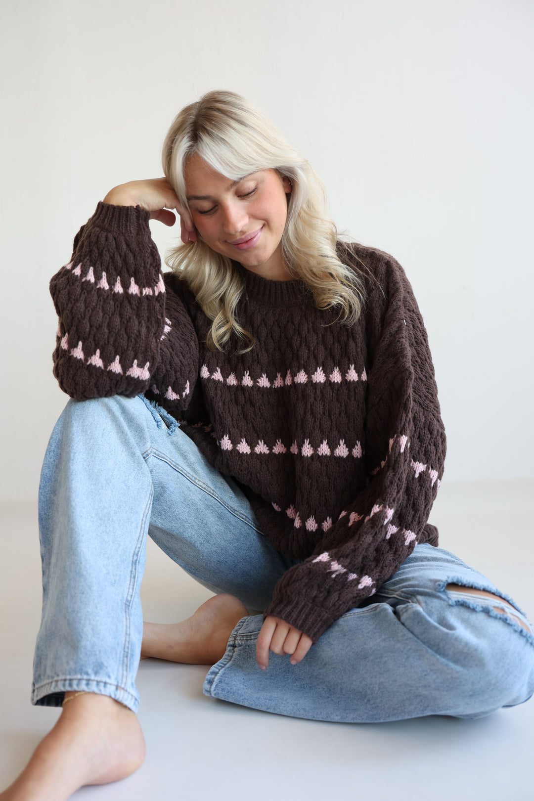 Bubble Knit Pullover