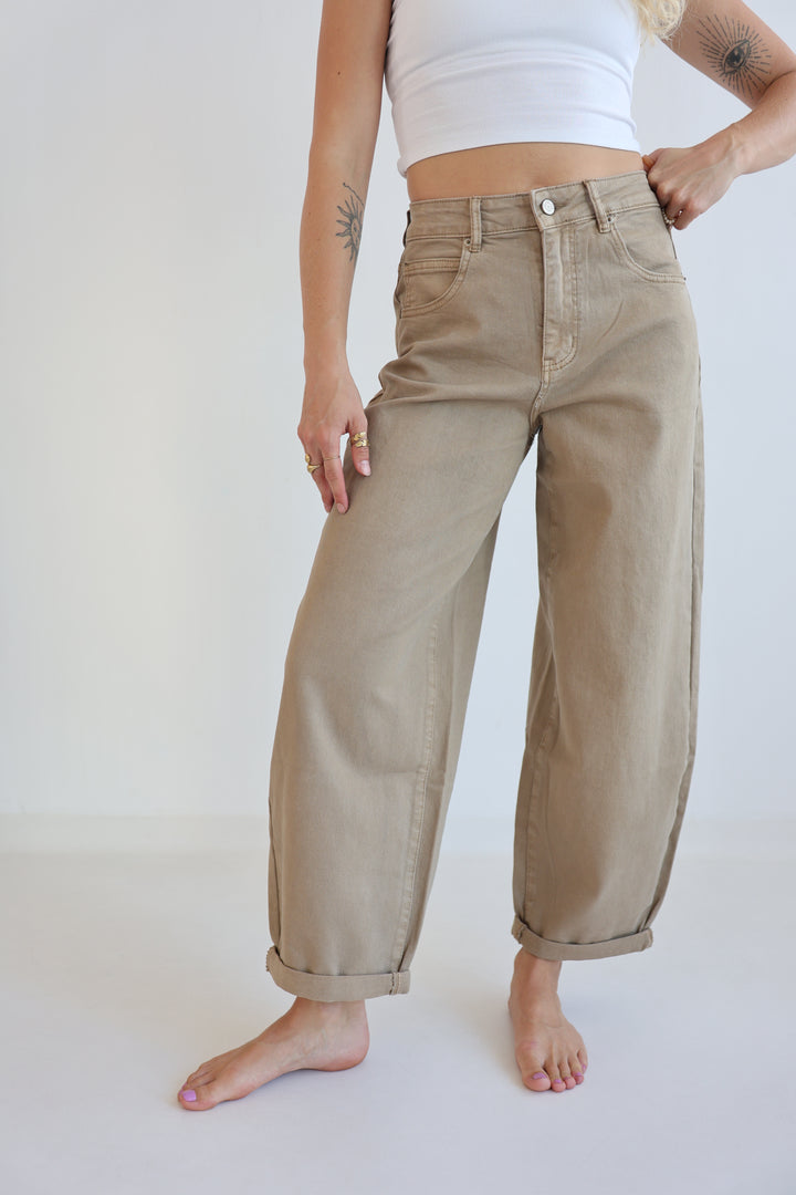 Hazelnut Haze Ballon Jeans