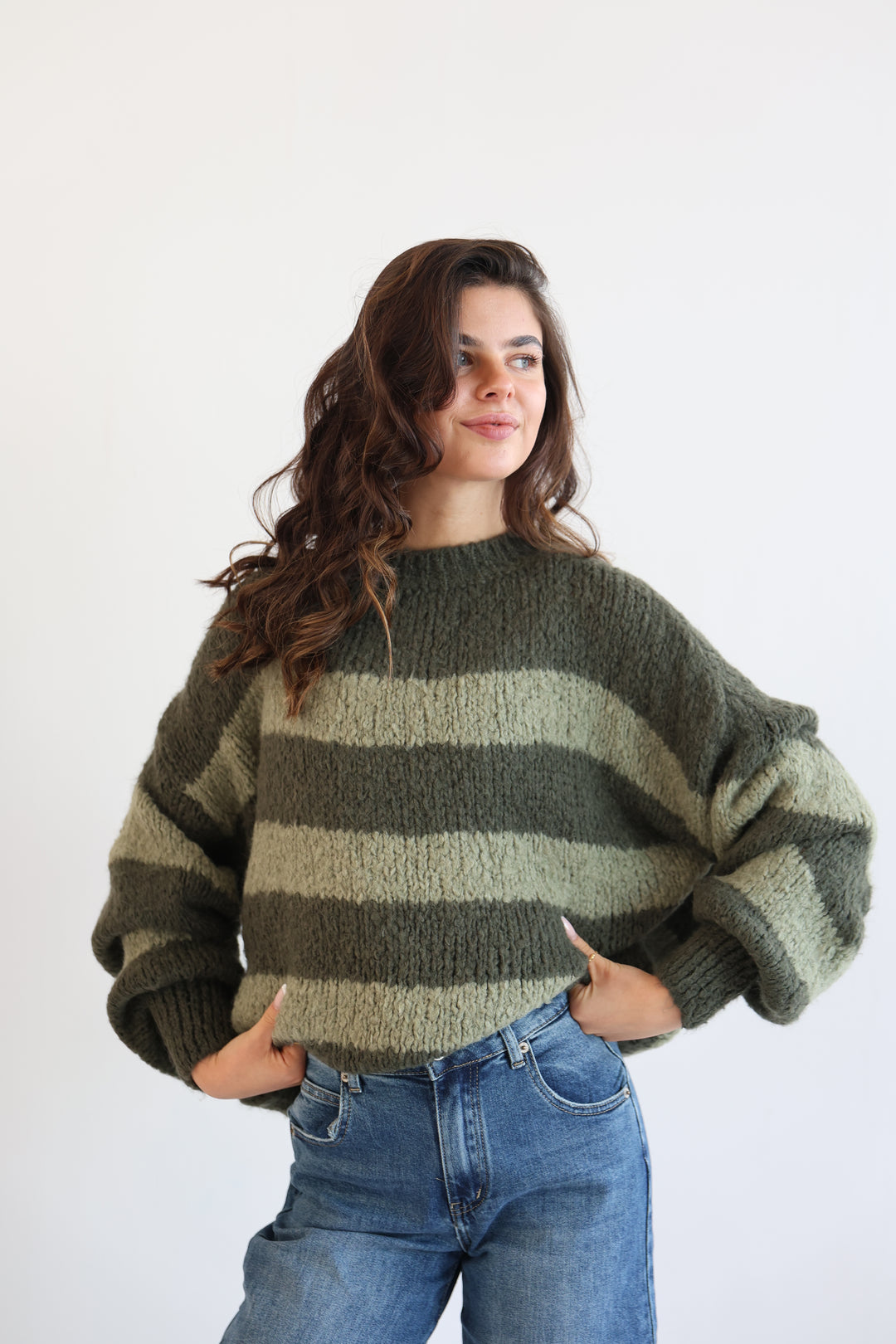 Fluffy Blockstripes Pullover Hannah