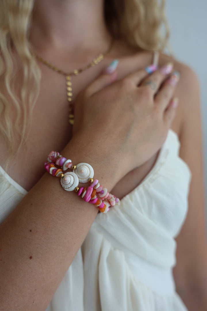 Armband aus Natursteinen Sea Shells