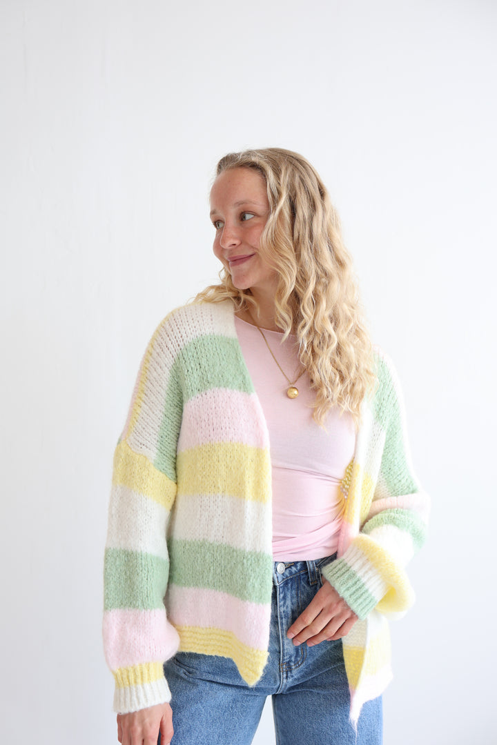 Cardigan Rainbow Knit