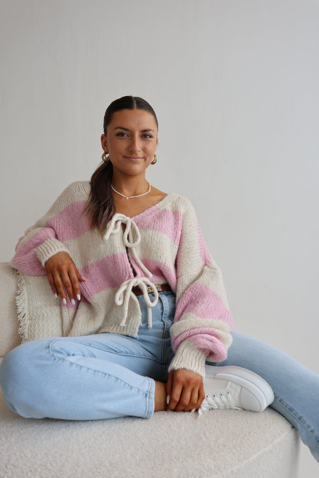 Gestreifter Cardigan Luana