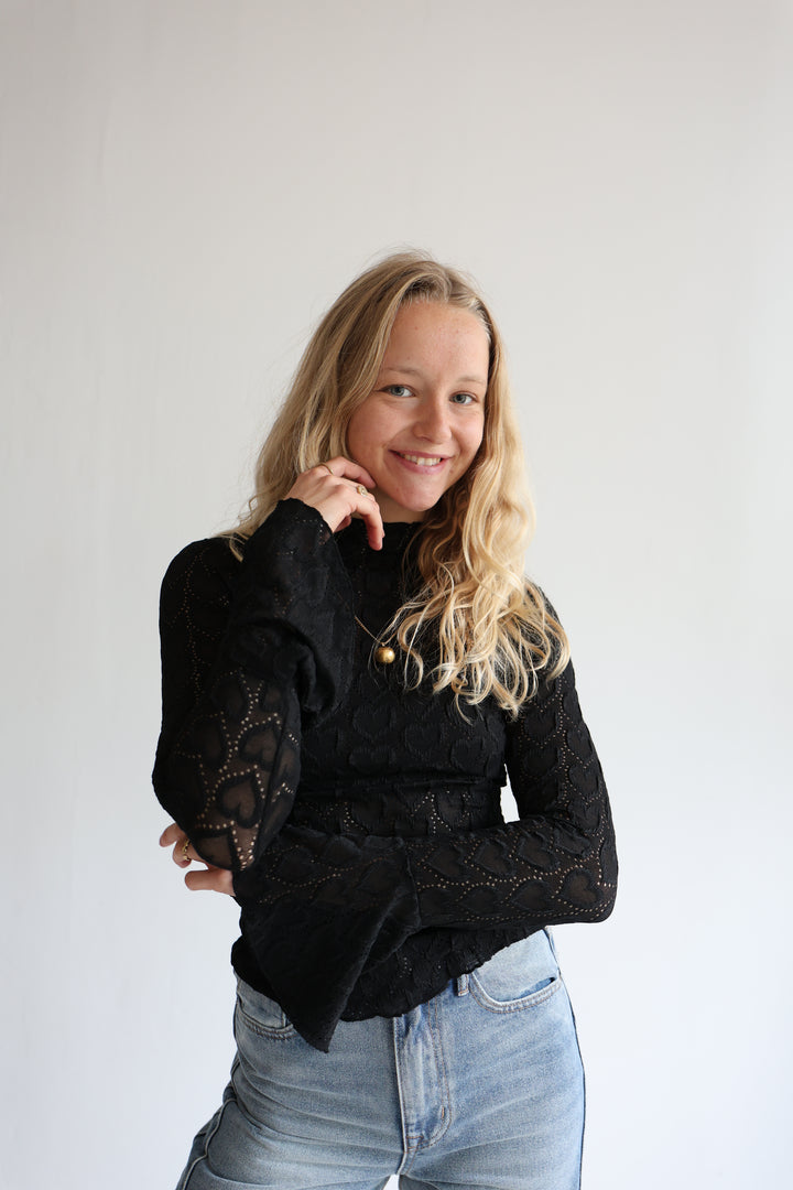 Spitzenlongsleeve Heartful