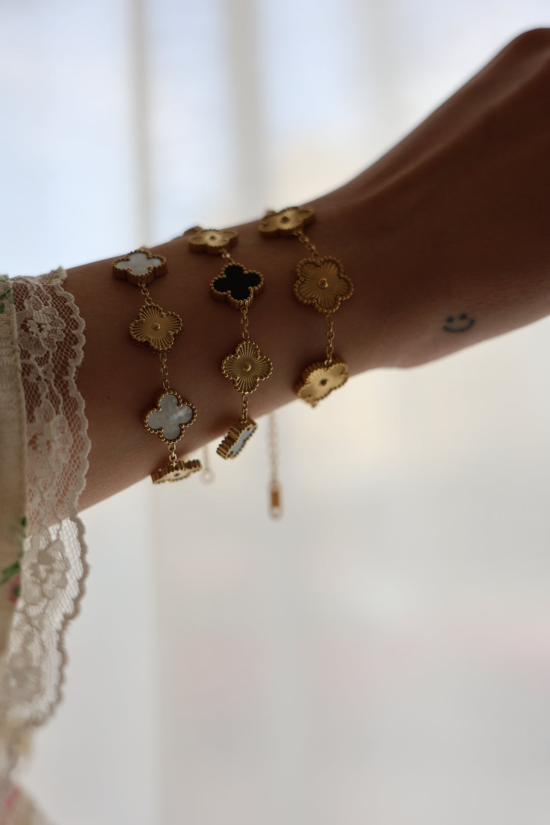 Armband Big Golden Clover