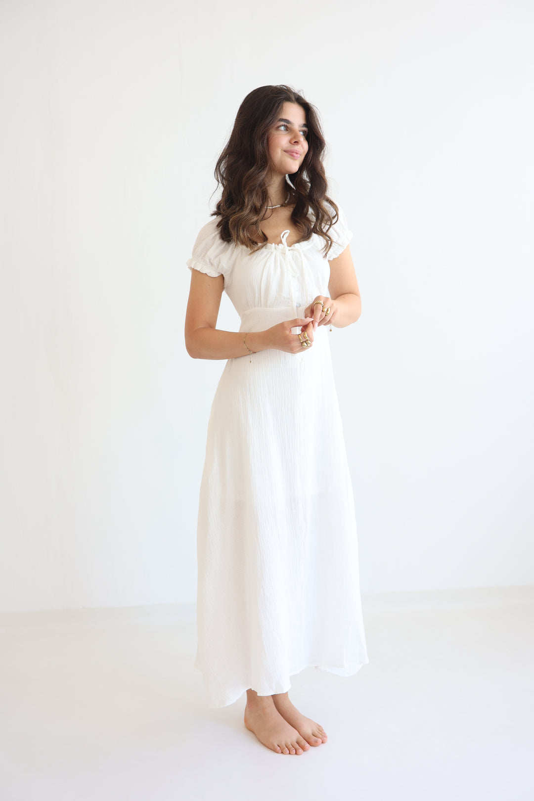 Taffy Pastel Ruffle Midi Dress