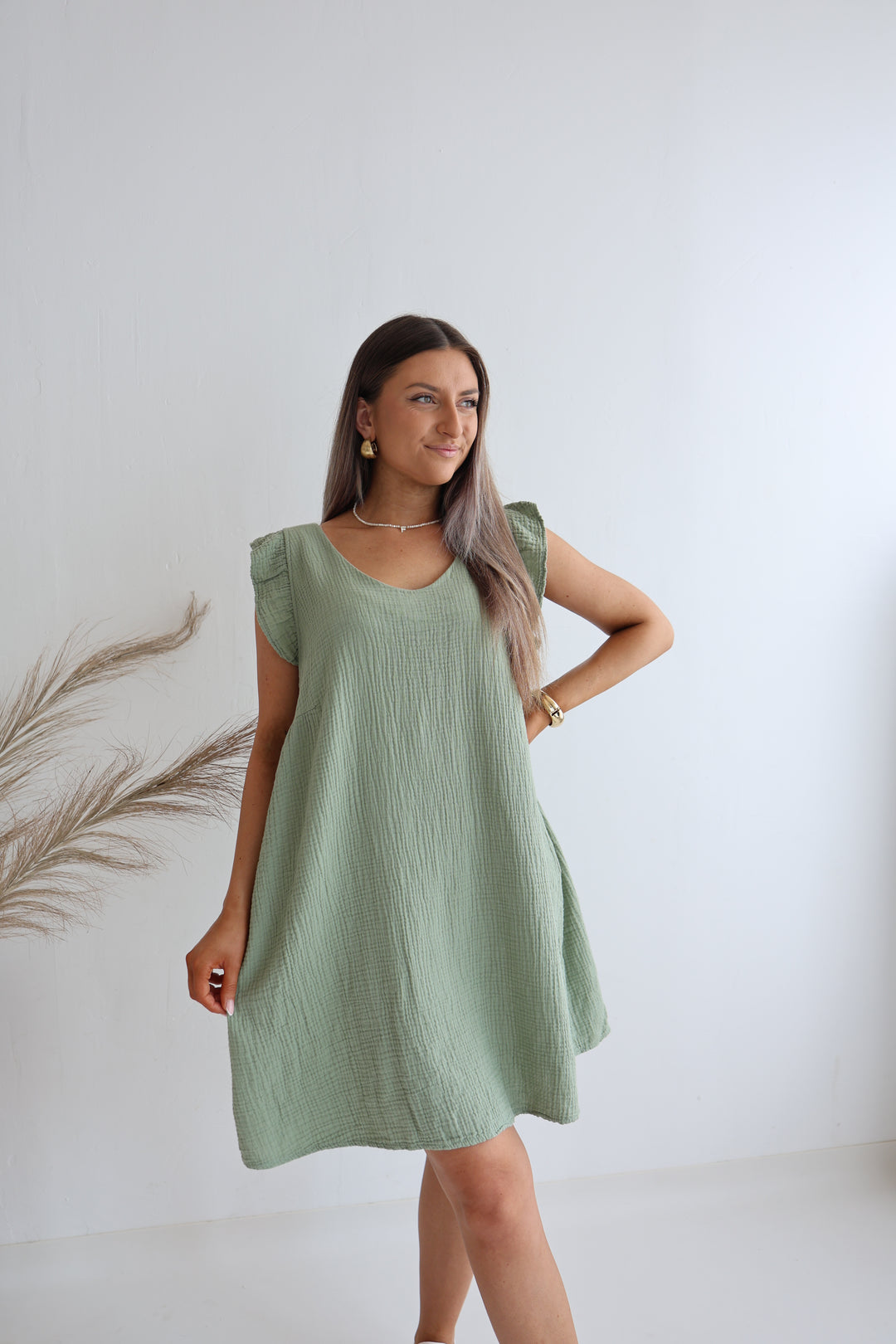 Minikleid aus Musselin Mariella