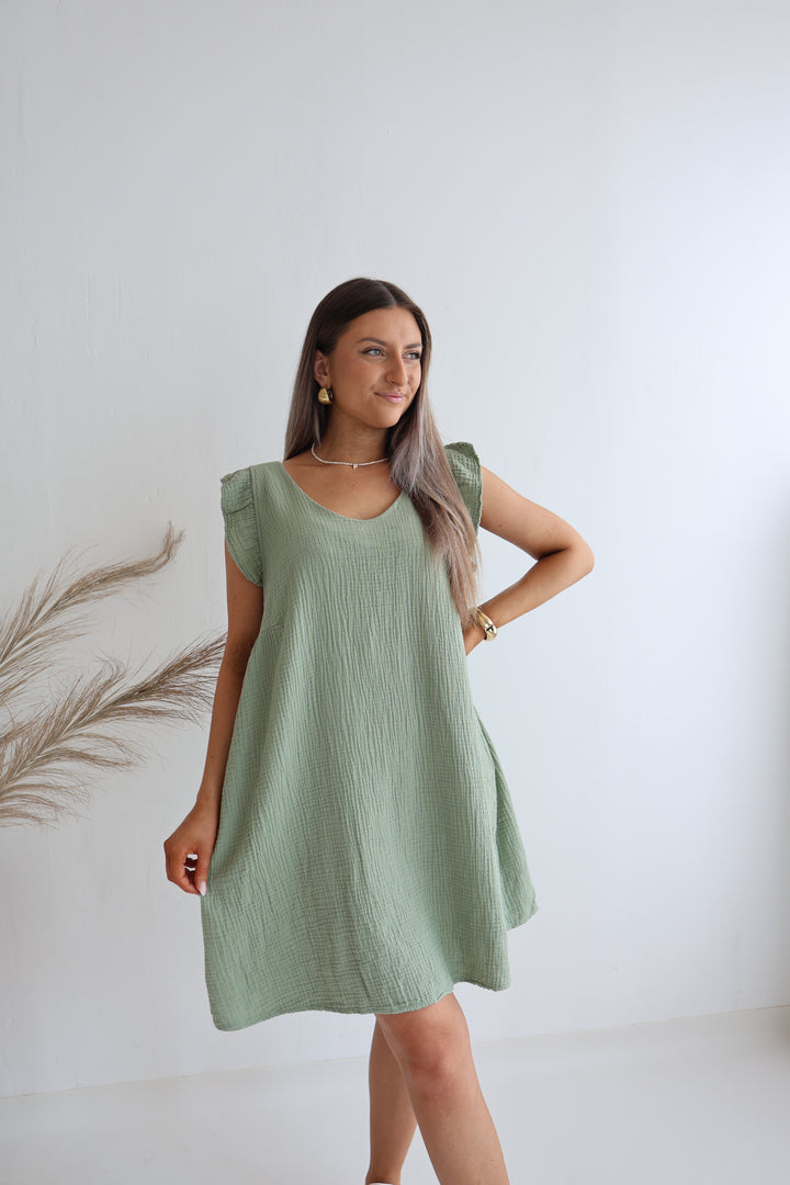Minikleid aus Musselin Mariella