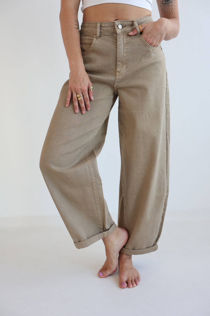 Hazelnut Haze Ballon Jeans