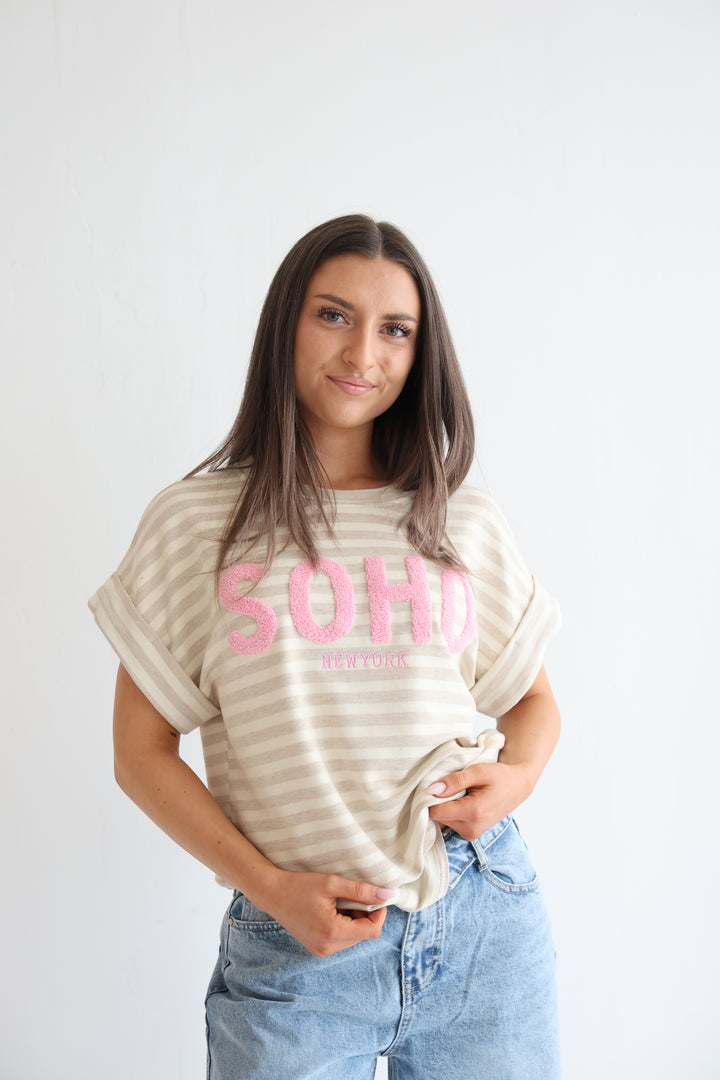 Gestreiftes T-Shirt Soho New York