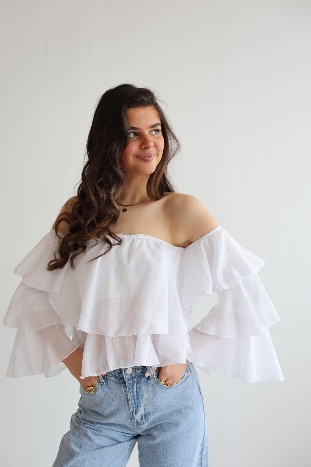 Offshoulder Bluse Golden Summer