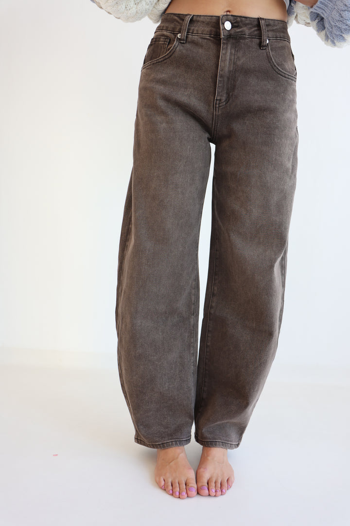 Wide Awake Barrel Jeans