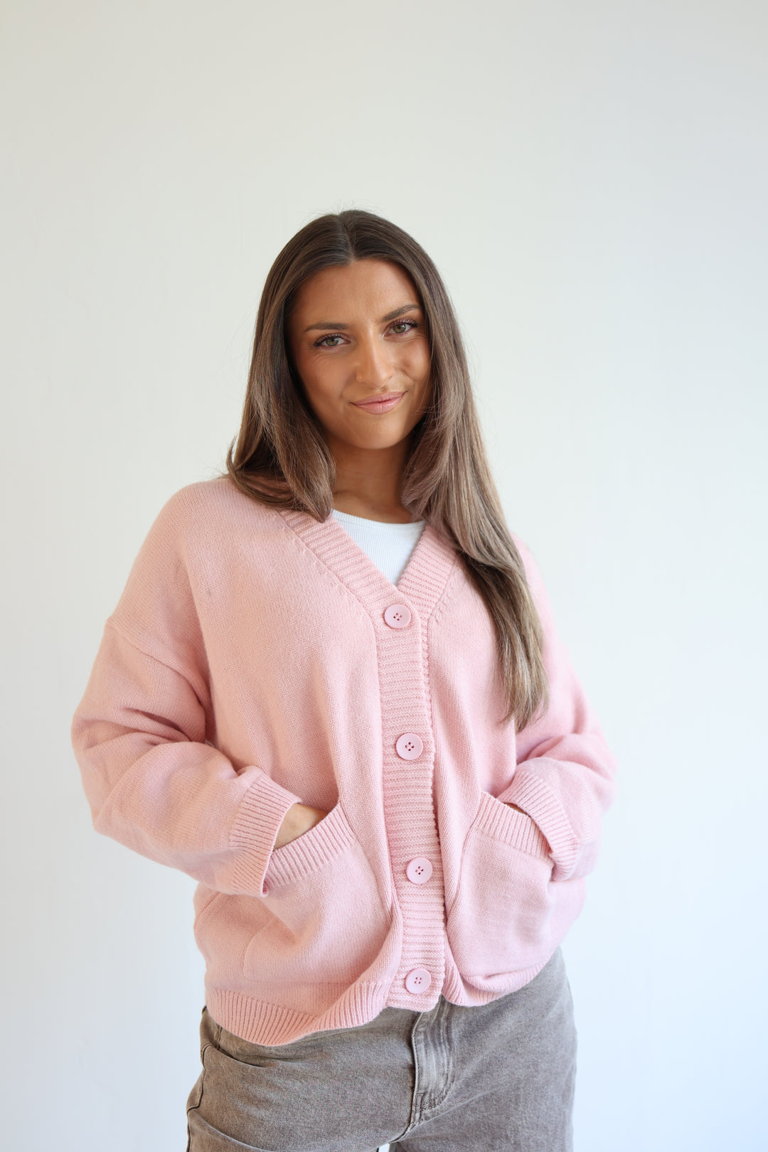 Oversize Cardigan Casual Pastell