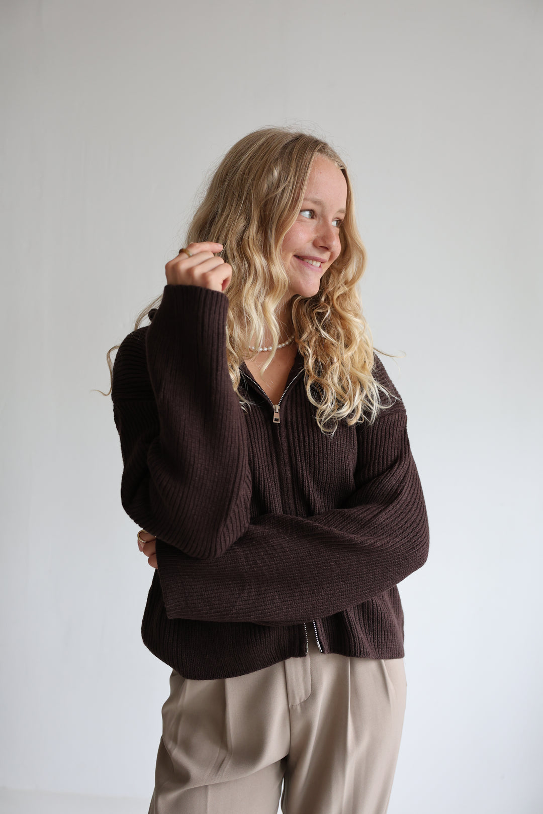 Soft Glow Zip Cardigan