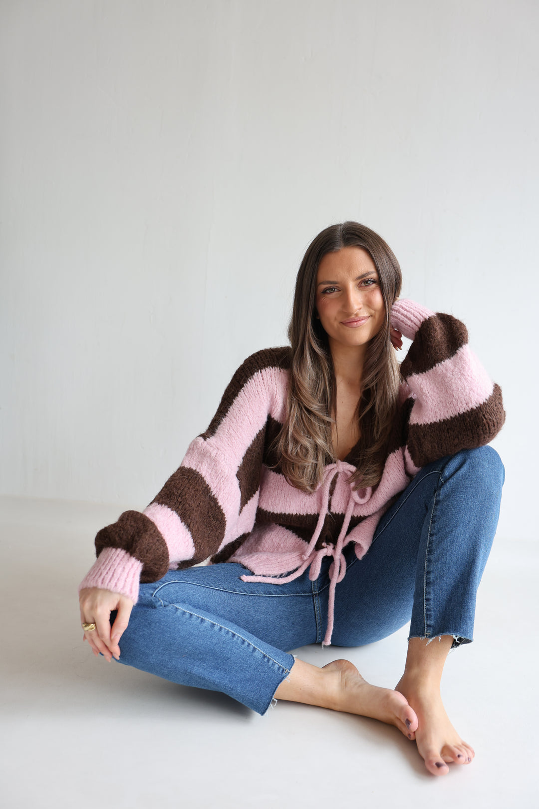 Gestreifter Cardigan Luana