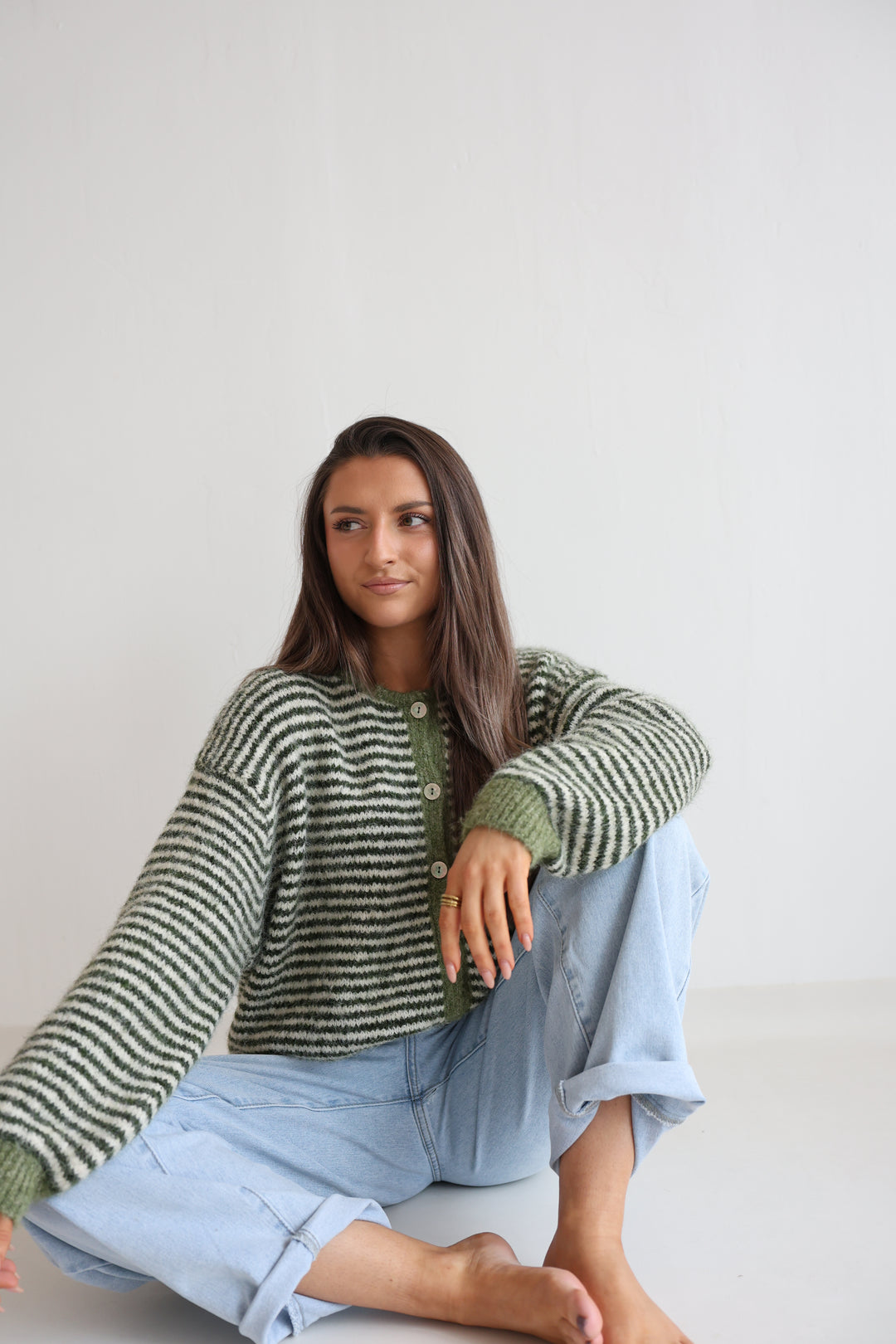 Gestreifter Cardigan Moodline Knit