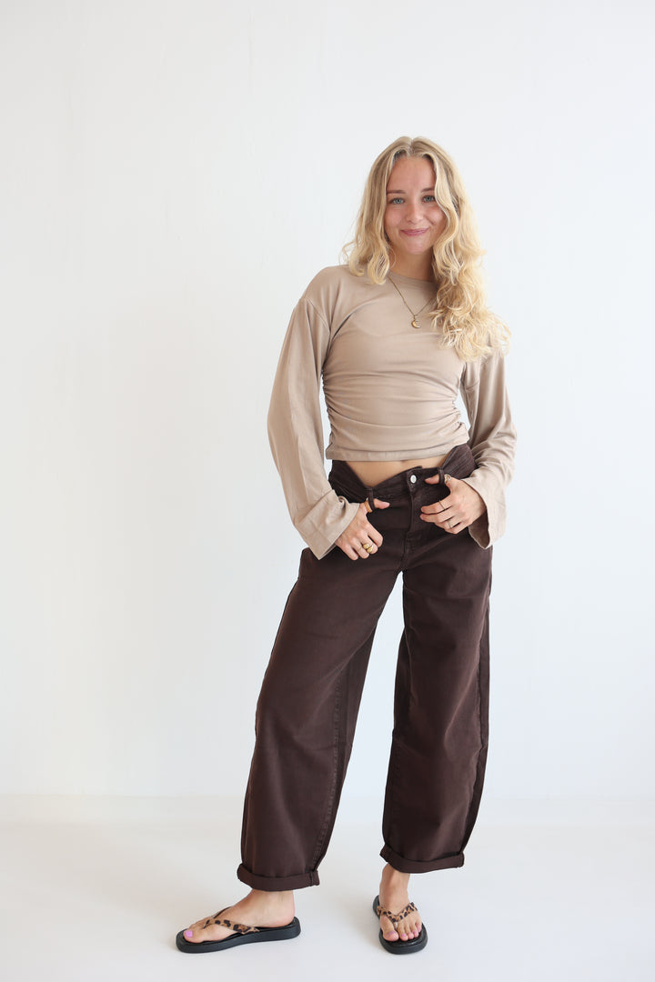 Hazelnut Haze Ballon Jeans