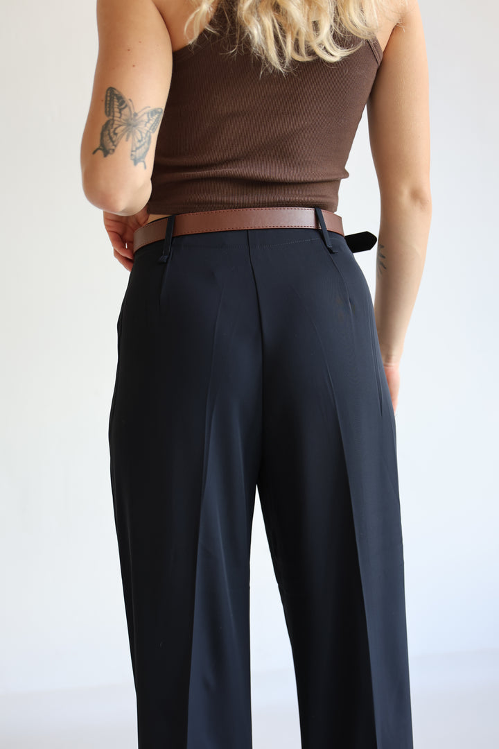 Bundfaltenhose mit Gürtel Anna (23091)