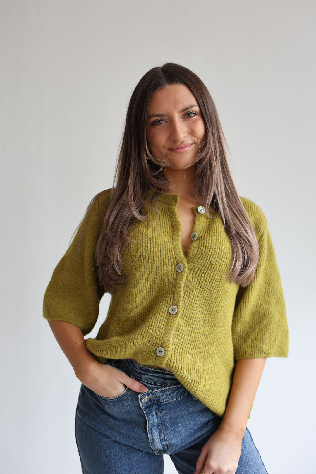 Kurzarm Cardigan Jolina
