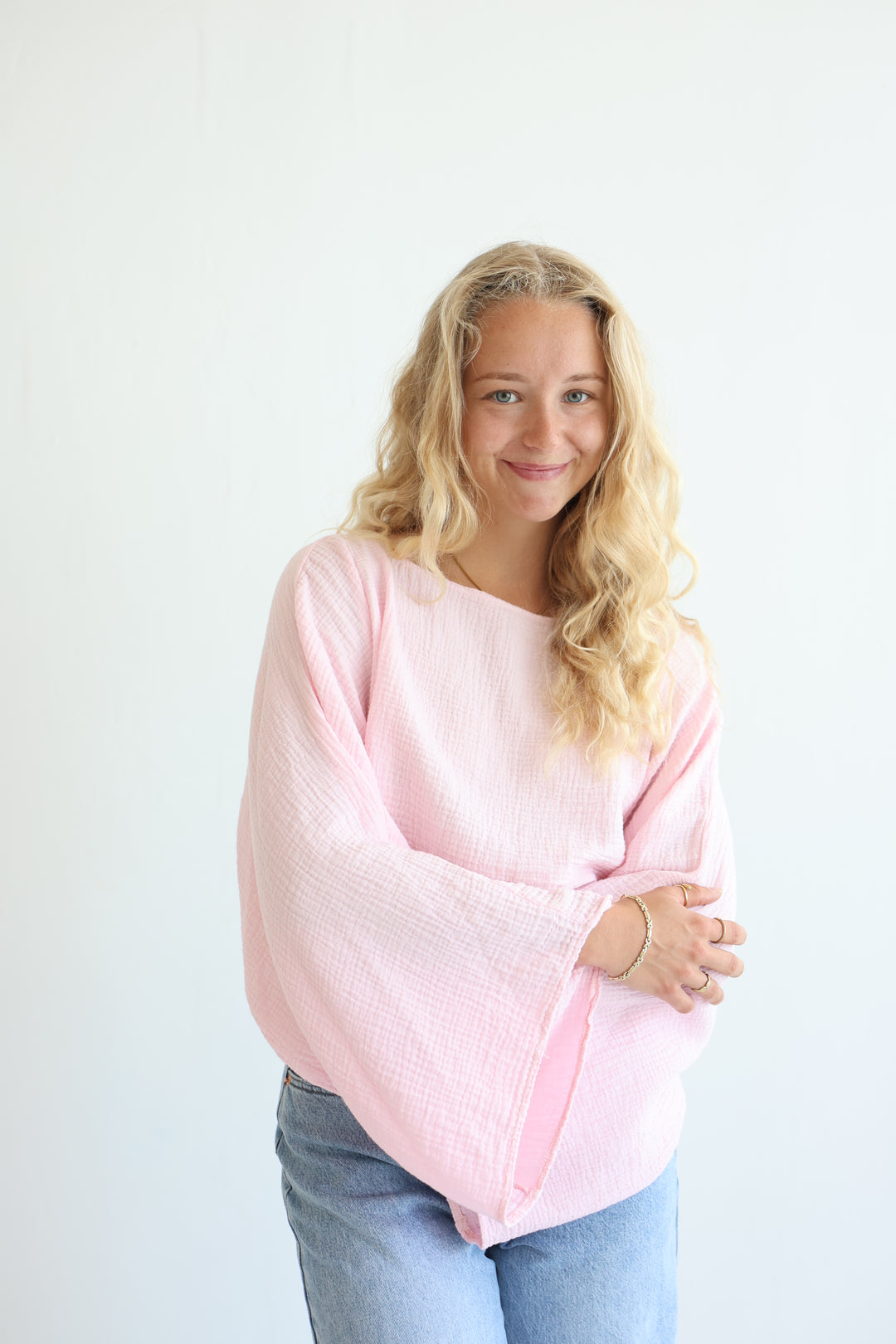 Off-Shoulder Musselinshirt Liz