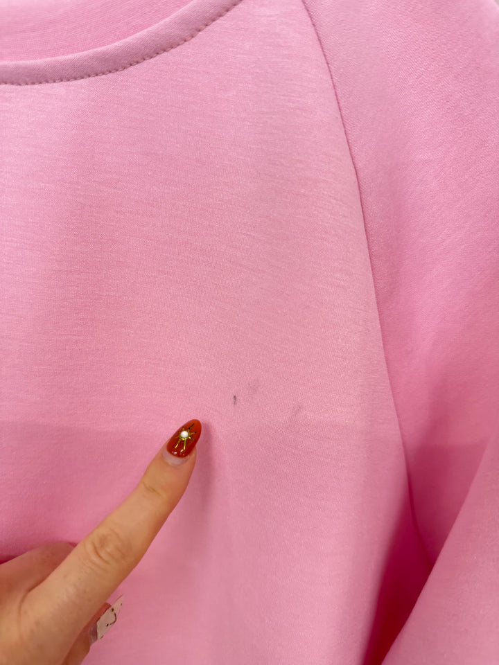 SWEATER MIT STREIFEN PINK (B-WARE)