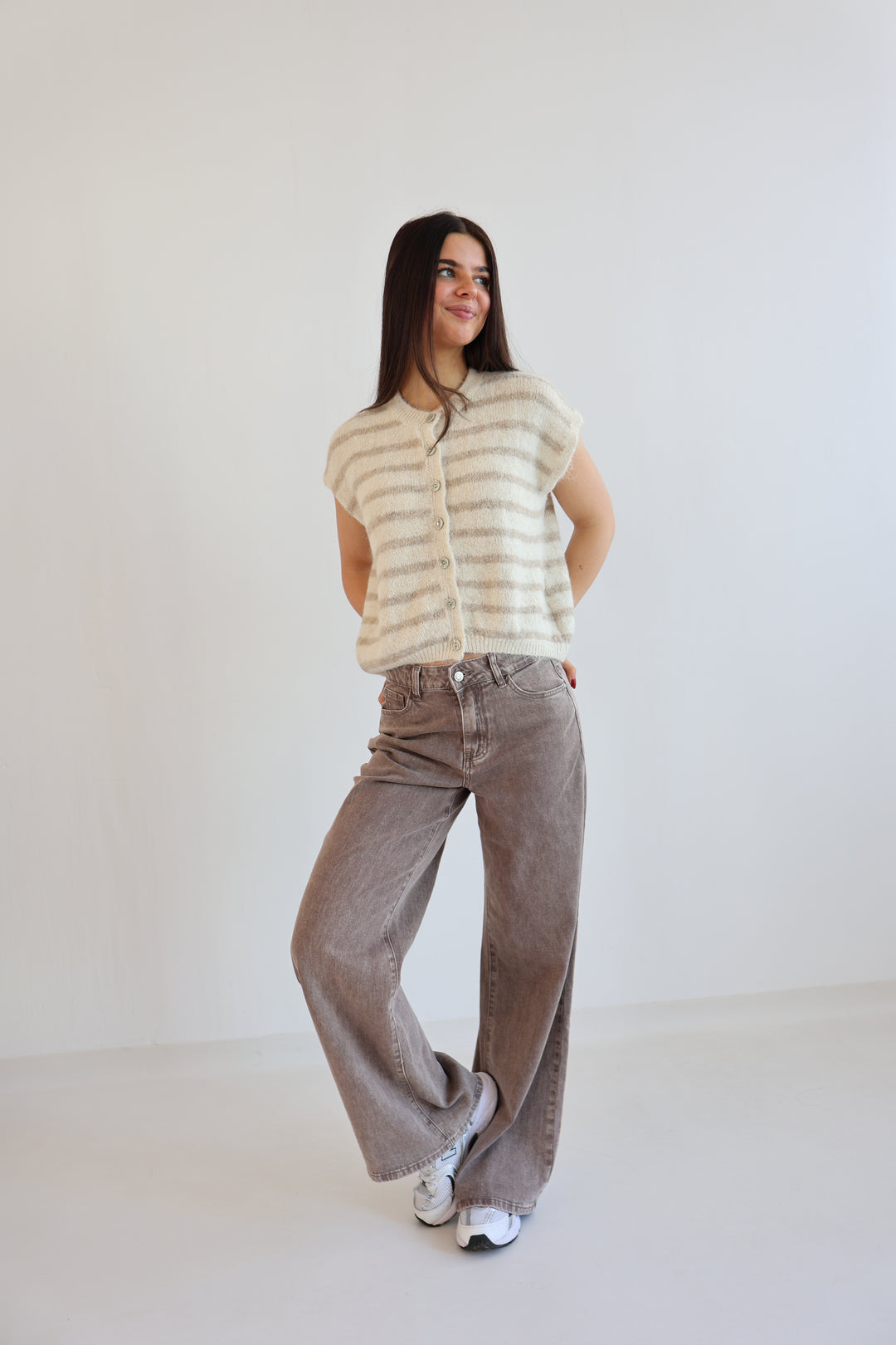 Wide Leg Jeans Cocoa Shades